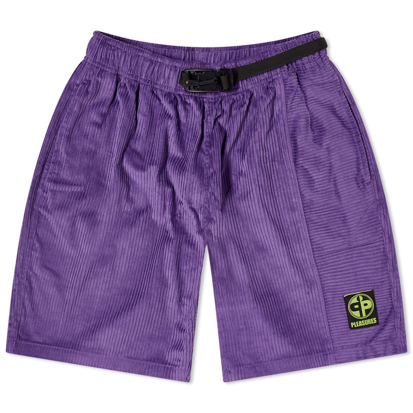 Къси панталони Pleasures Flip Corduroy Shorts Лилаво | P24SP020-PURPLE