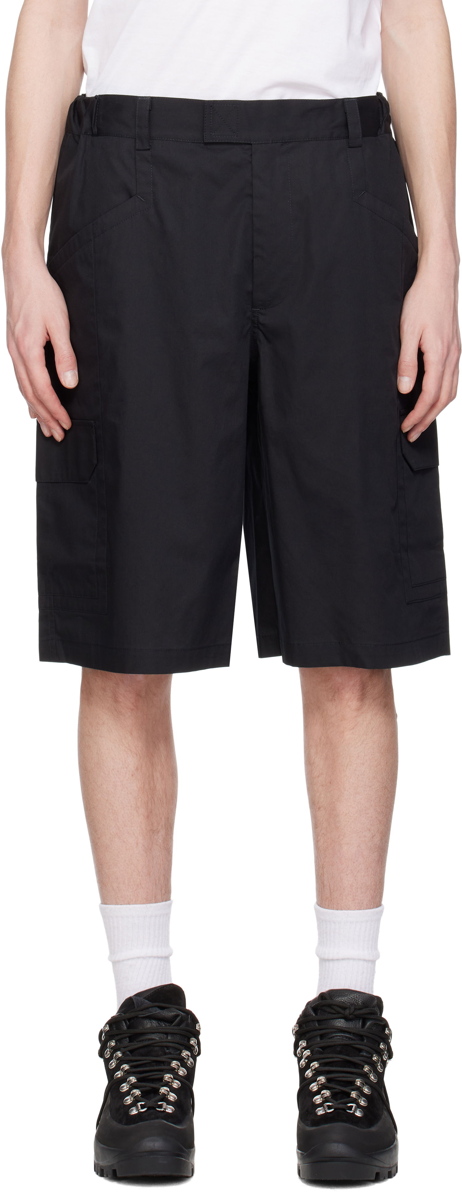 Къси панталони GR10K GR10K Poplin Cargo Shorts Черно | BG112087DI, 0