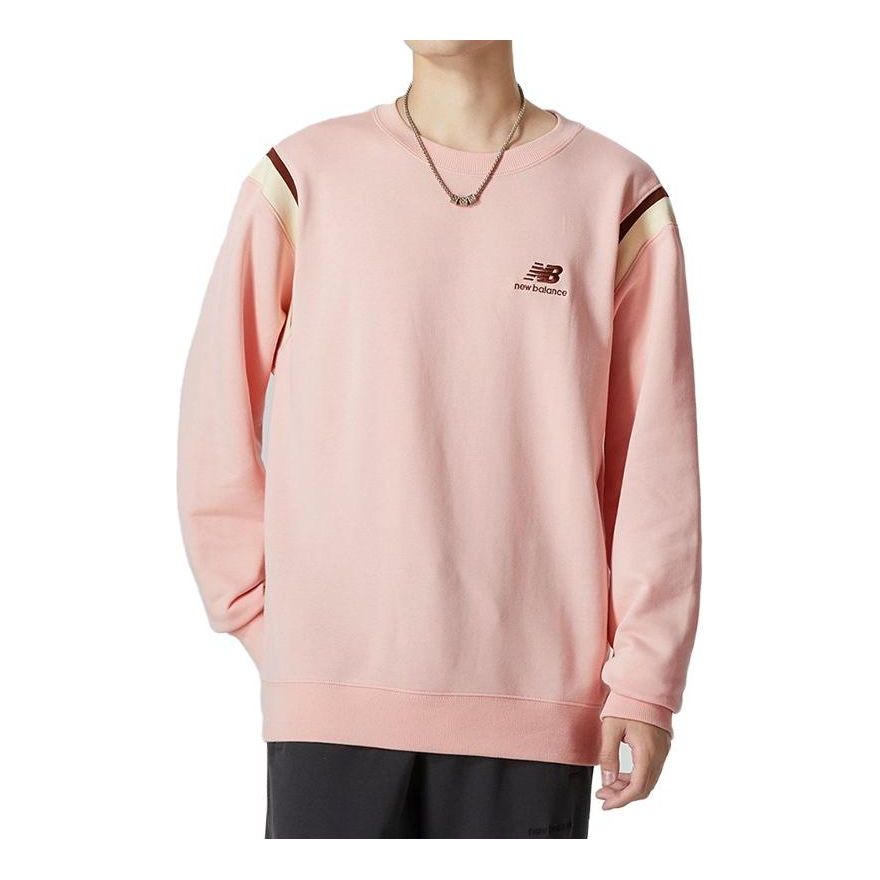 Пуловер New Balance Athletics Sweatshirt Розово | AMT23559-PIE, 0