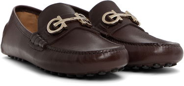 Кецове и обувки FERRAGAMO Leather Driver Loafers Кафяво | 758350 20983007, 3