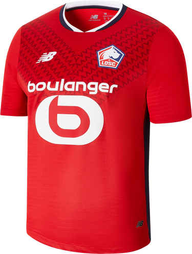 Фланелка New Balance Lille LOSC Home Short Sleeve Jersey 2024/25 Червено | mt230339-hme, 2
