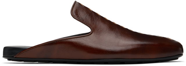 Bottega Veneta Roma Leather Slippers