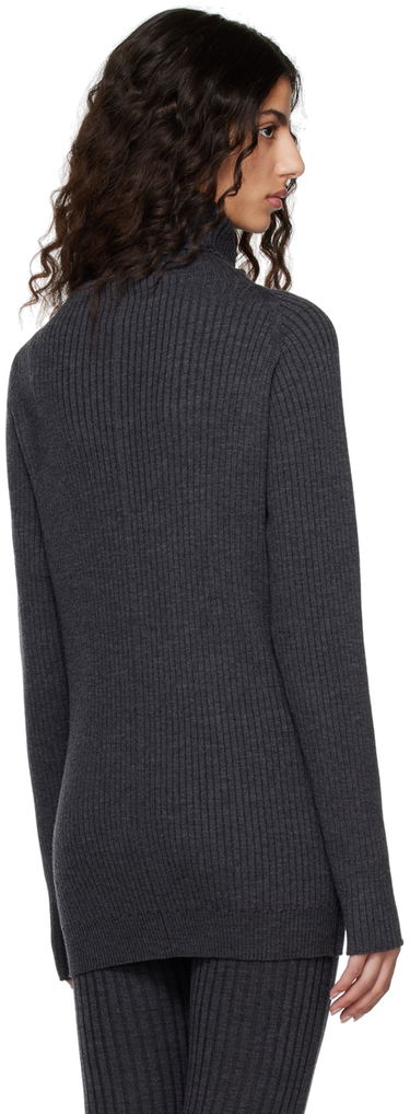 Пуловер TOTEME TOTEME Pinched Seam Turtleneck Sweater Сиво | 231-5133-321, 2