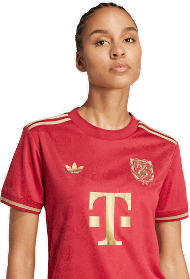 Тениска adidas Performance FC Bayern Anniversary Jersey Червено | JE6783, 3