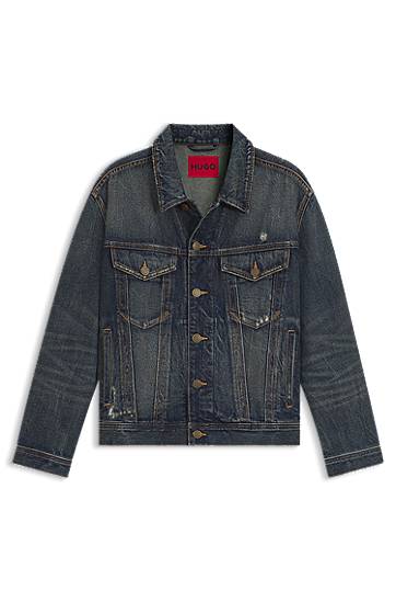 Яке BOSS Regular-Fit Denim Jacket Синьо | 50542904, 0