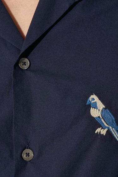 Риза Paul Smith Paul Smith Bird Embroidered Regular Fit Shirt Тъмно синьо | M1R.905UE.N01592, 5