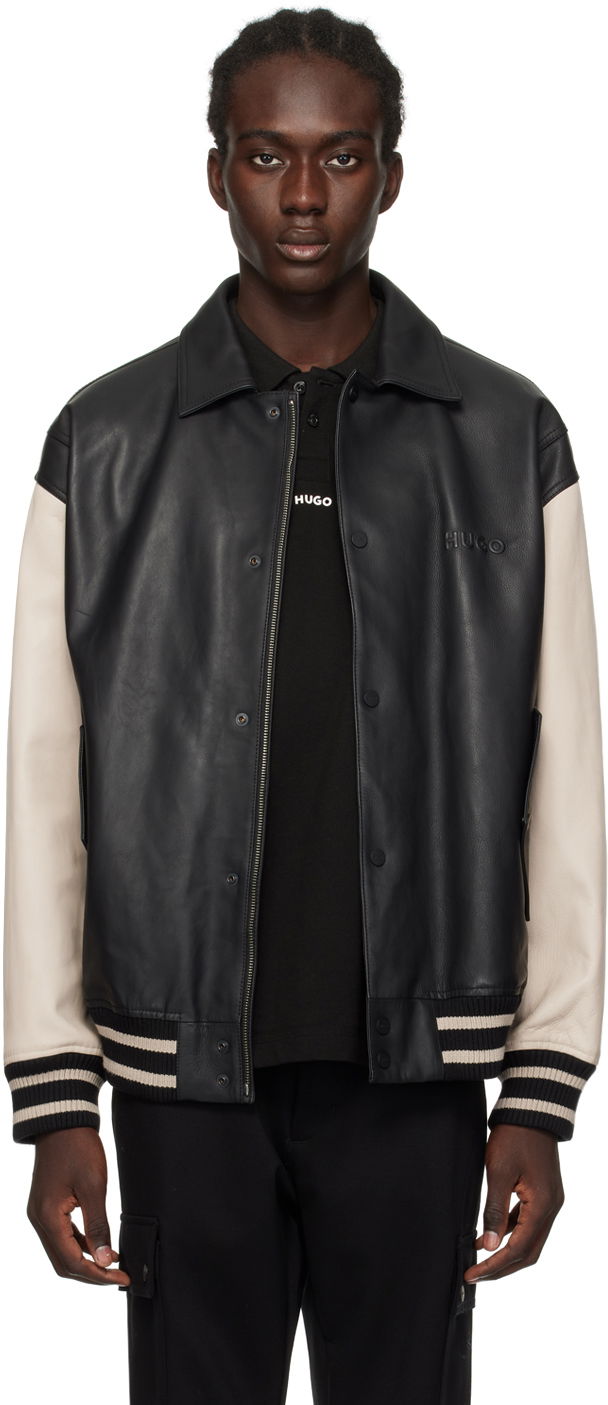 Hugo Emed Leather Jacket