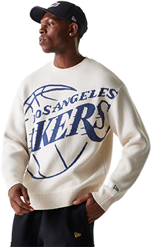 Пуловер New Era NBA Knit Los Angeles Lakers Sweater Бежово | 60684350-270