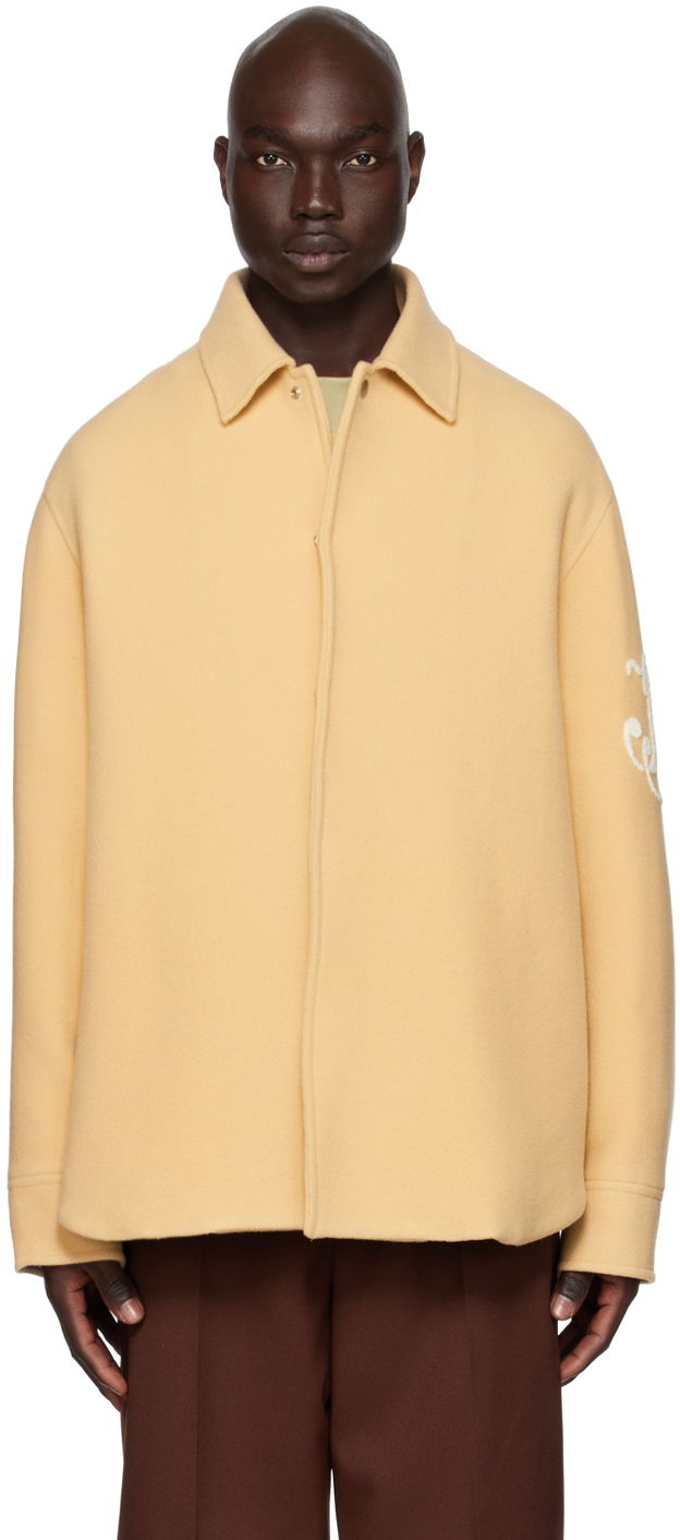Яке Jil Sander Embroidered Jacket Бежово | J47BN0126_J40031, 0