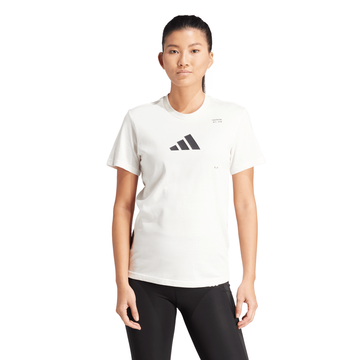 Тениска adidas Originals Training All Gym Graphic Tee Бяло | IS7093, 0