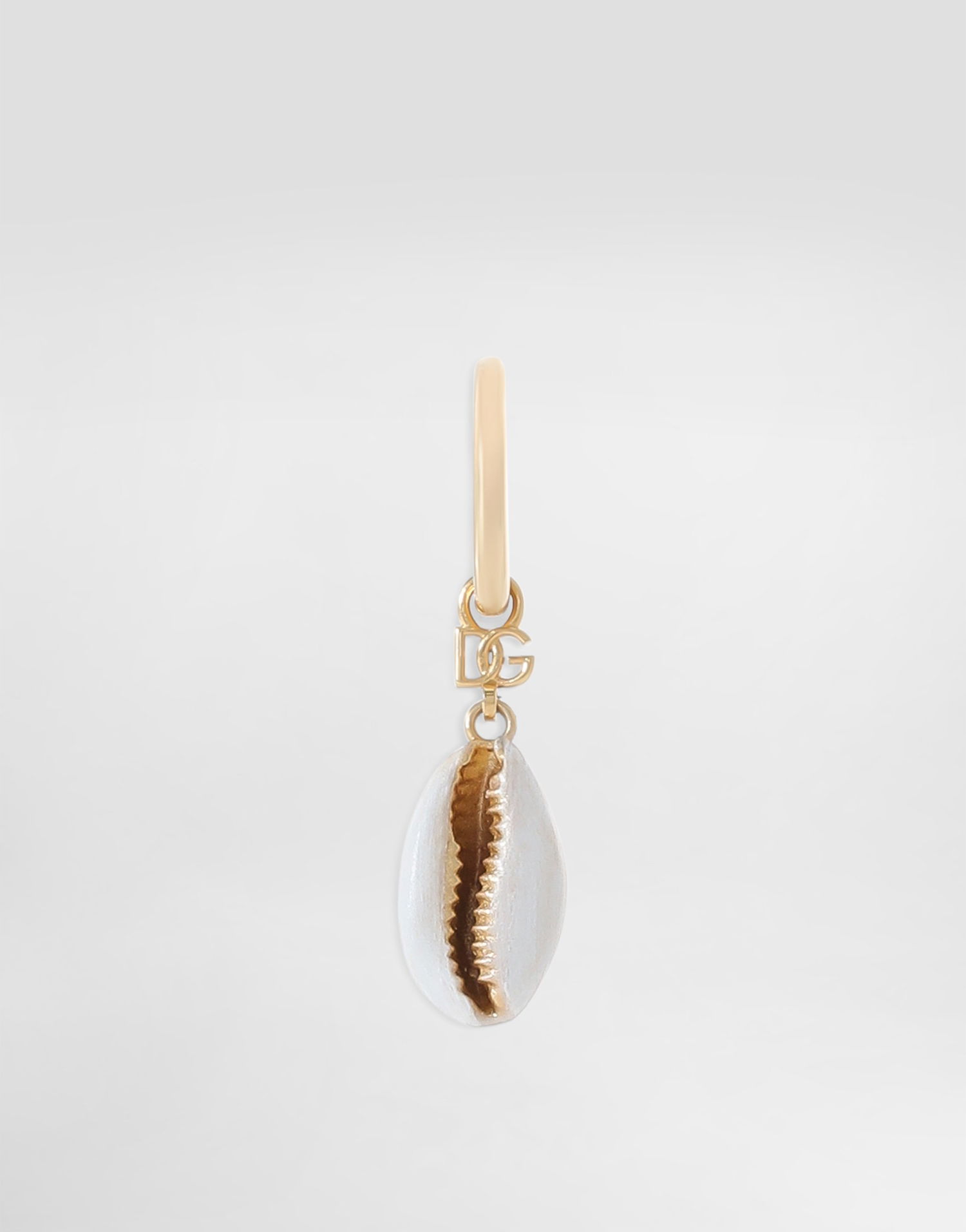 Обеци Dolce & Gabbana Dolce & Gabbana Single Creole Earring with Shell Металик | WER5C1W1111ZOO00, 0