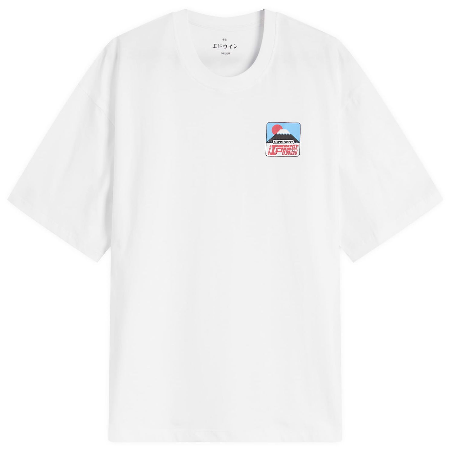 Тениска EDWIN Edwin Sunset On Fuji San Graphic T-Shirt, Large Бяло | I035001-0200, 1