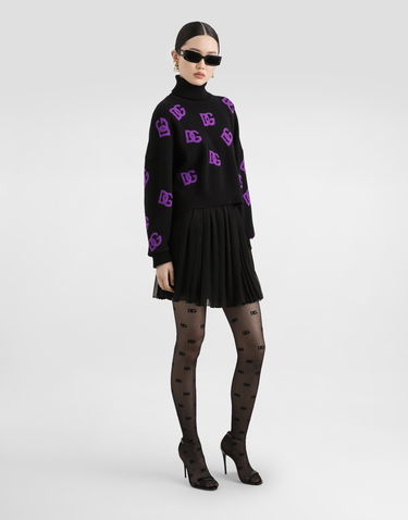 Пуловер Dolce & Gabbana Dolce & Gabbana Wool DG Monogram Turtleneck Pullover Многоцветен | FXW04TJCVYXN9867, 1