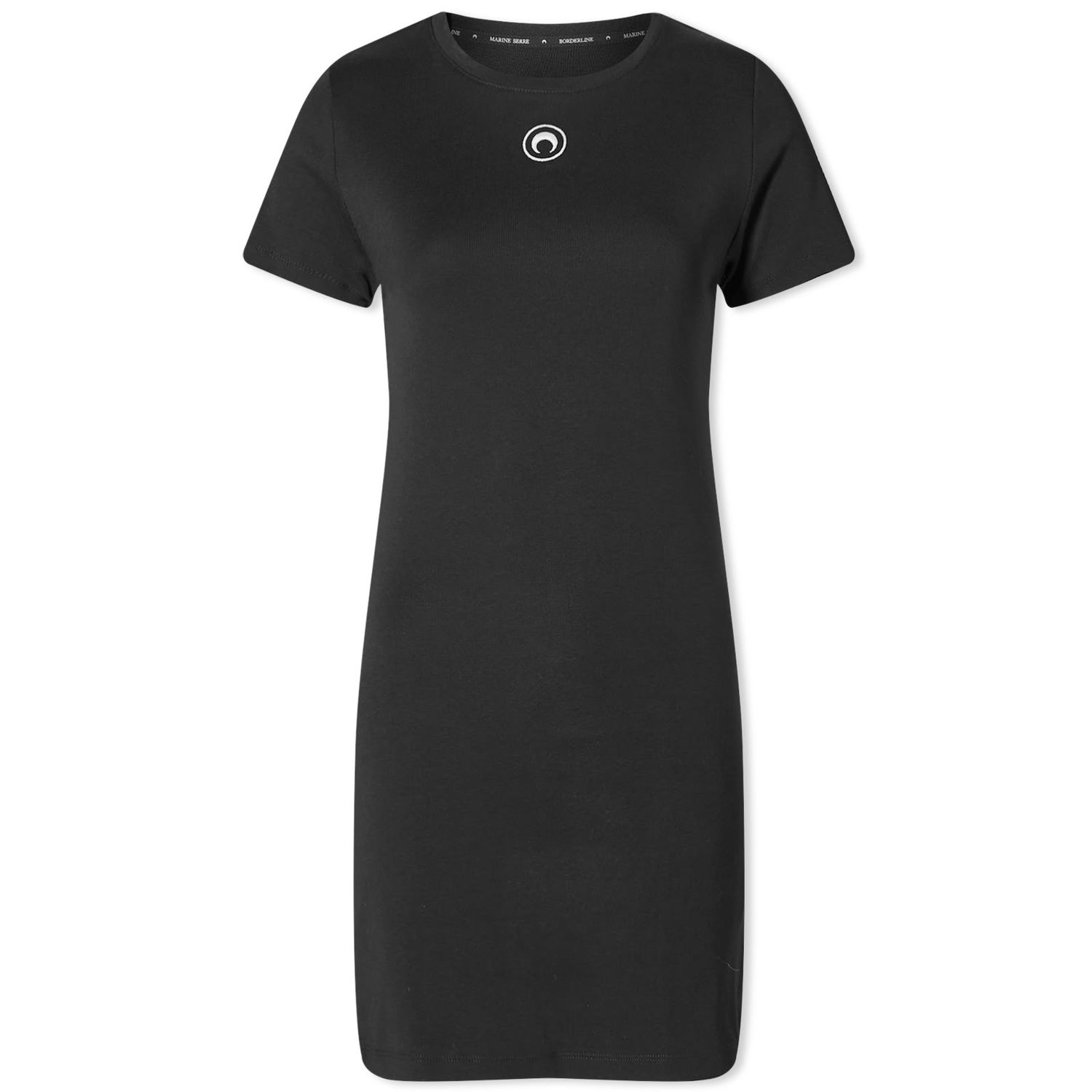 Pокля Marine Serre Organic Cotton Rib Dress Черно | WDR248-BK99, 0