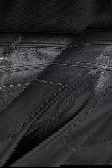 Панталони Maison Margiela MM6 Maison Margiela Faux Leather Wide Leg Pants Черно | SH2LA0045.M35455.900, 3