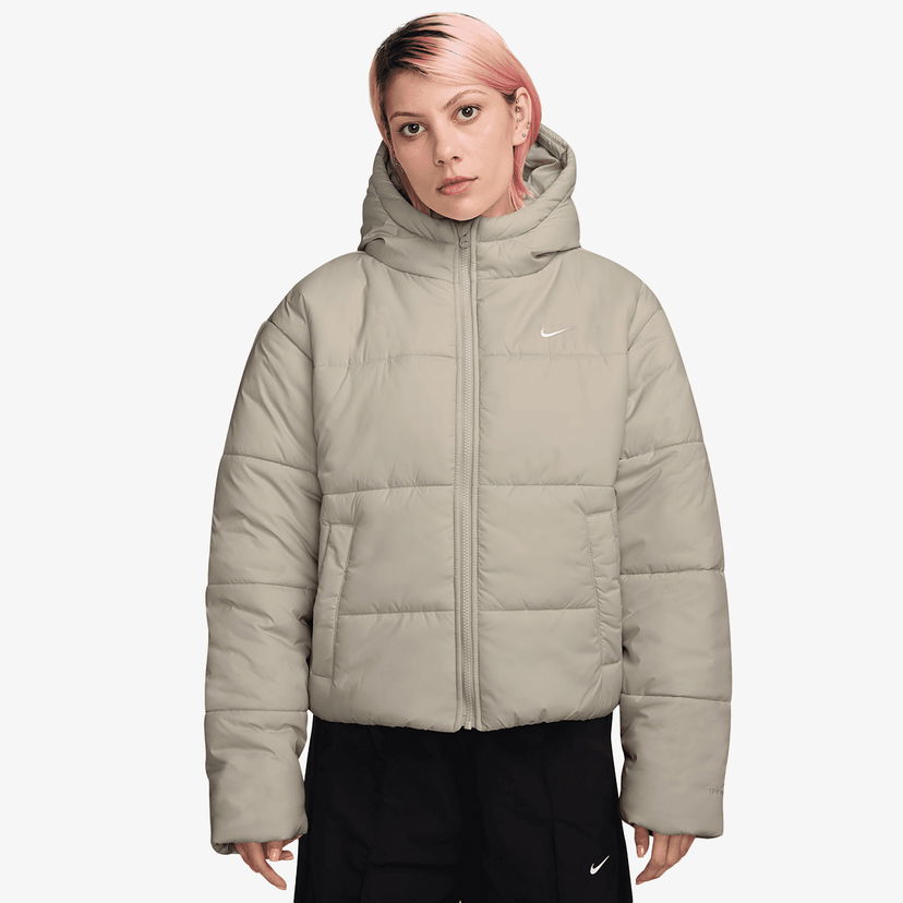 Пухо яке Nike Sportswear Classic Therma-Fit Synthetic Fill Hooded Puffer Jacket Бежово | FZ5899-072