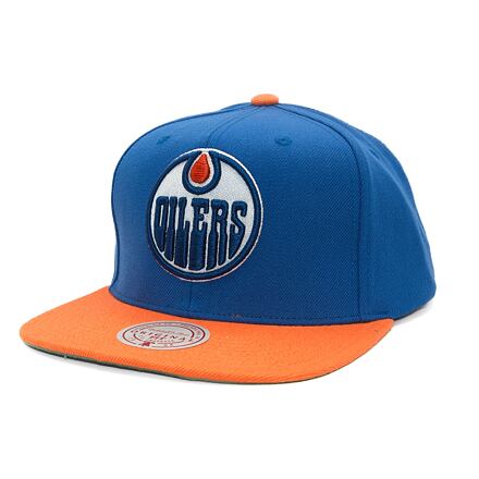 Шапка с козирка Mitchell & Ness Edmonton Oilers Two Tone Oilers Snapback Синьо | HHSS5367-EDOYYPPPNYOR, 0