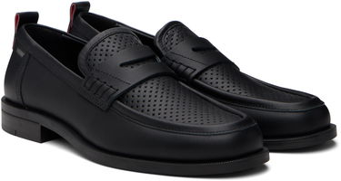 Кецове и обувки BOSS Hugo Perforated Loafers Черно | 50548646, 3