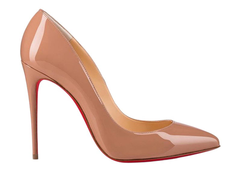 Кецове и обувки Christian Louboutin Follies 100mm Pumps Бежово | 3140495PK1A