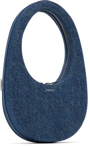 Дамска чанта Coperni Coperni Mini Swipe Denim Shoulder Bag Синьо | COPBA01BIS252, 4