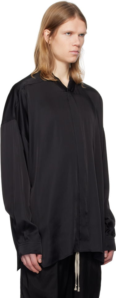 Риза Rick Owens Rick Owens Oversized Snap Collar Shirt Черно | RU01E5293 SCH, 1