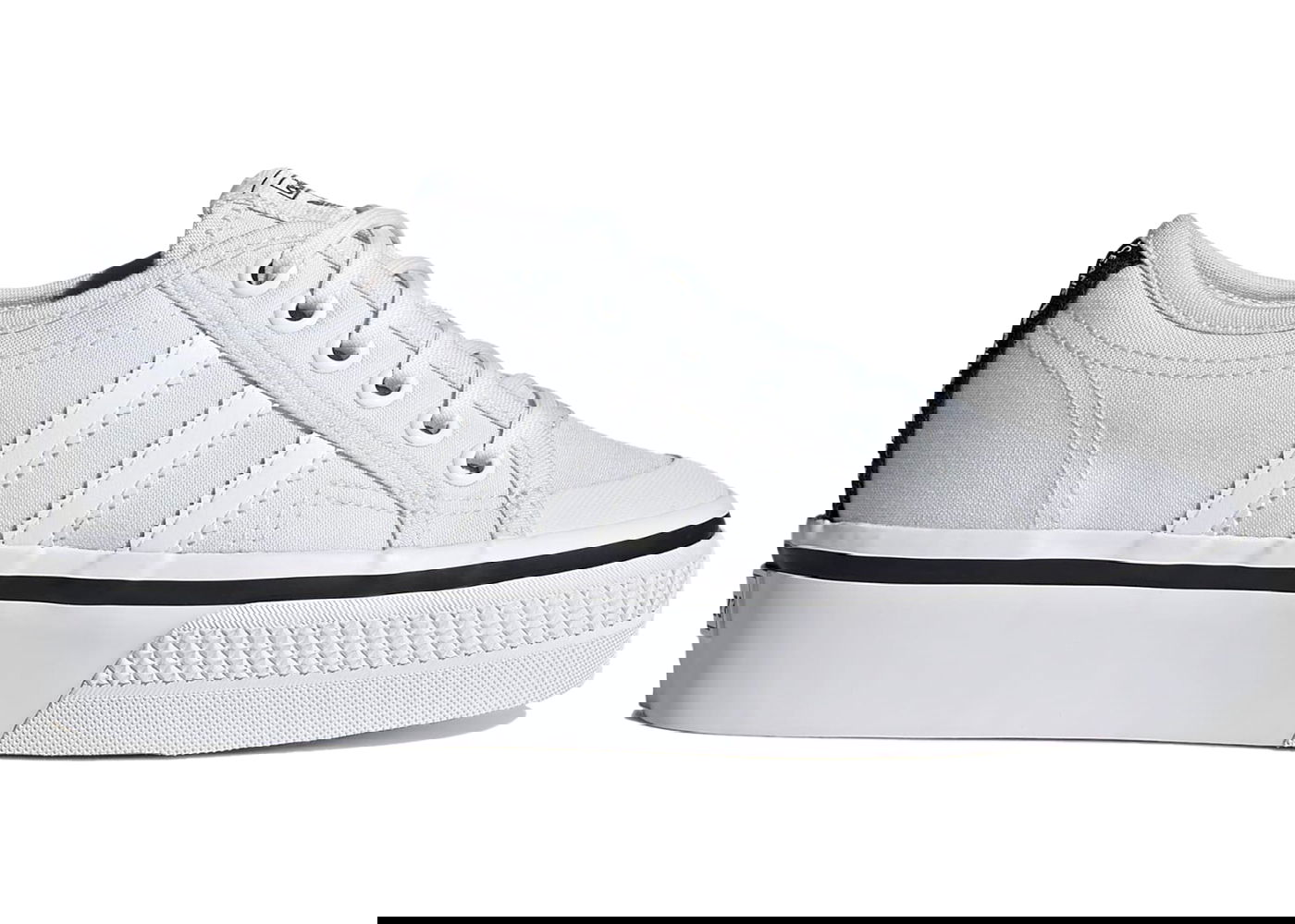Кецове и обувки adidas Originals Nizza Platform Lo Parley White Black W Бяло | GW3870, 0