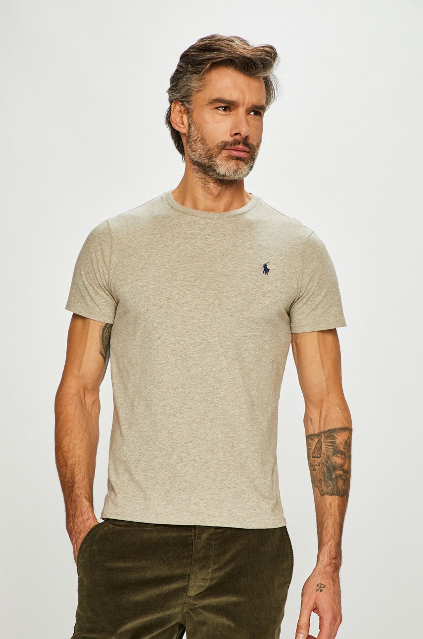 Тениска Polo by Ralph Lauren Custom Fit Tee Сиво | 710680785002, 0