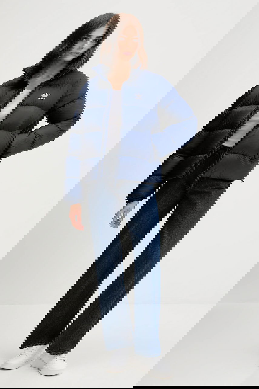 Пухо яке adidas Performance Adicolor Short Puffer Jacket Синьо | JX2950, 1