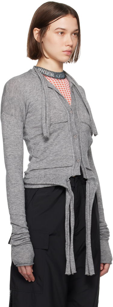 Пуловер Ottolinger Ottolinger Strappy Knit Cardigan Сиво | 2204020311, 1