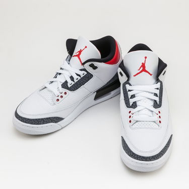 Кецове и обувки Jordan Air Jordan 3 Retro Denim SE "Fire Red" Бяло | CZ6431-100, 2