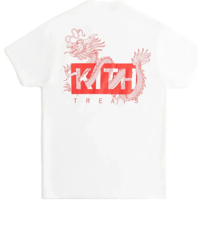 Тениска KITH Dragon Pocket T-Shirt Бяло | KHT030116-101