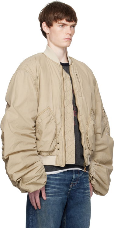 Яке бомбър We11done We11done Washed Nylon Bomber Jacket Бежово | WD-JP2-25-059-U-BG, 1