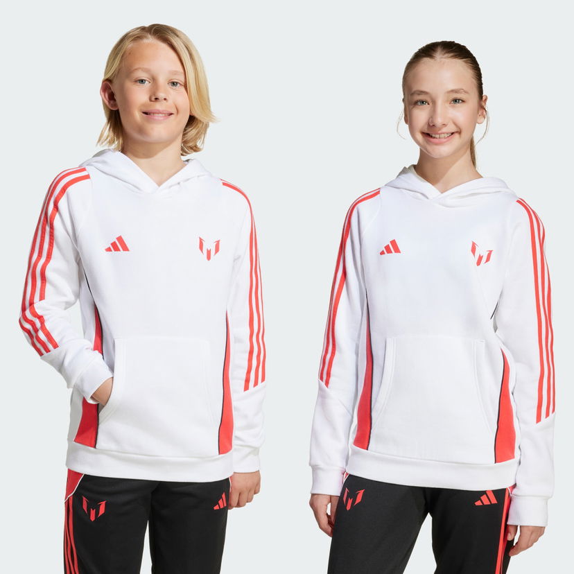Суитчър adidas Performance Messi Kids' Hoodie Бяло | JY9524