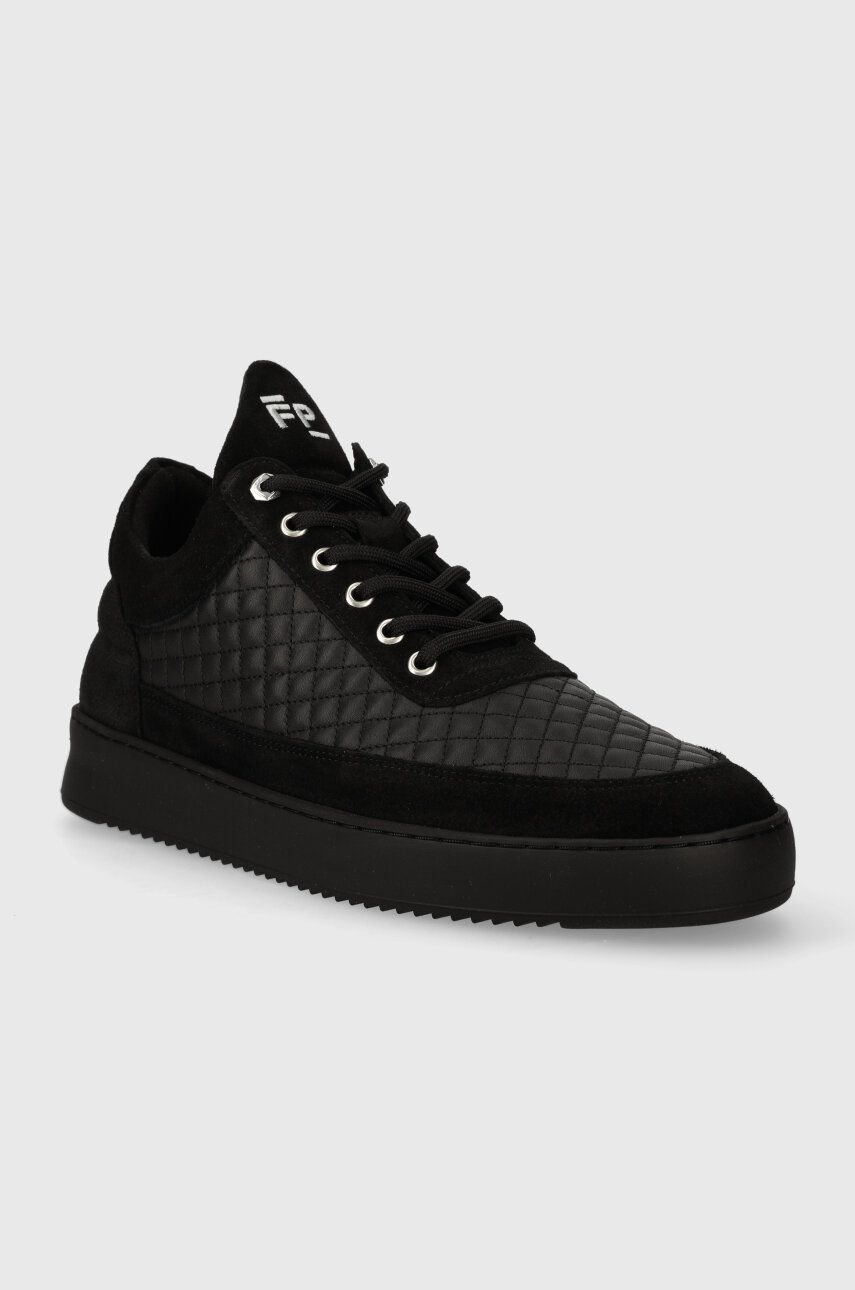 Кецове и обувки Filling Pieces Low Top Quilted Черно | 10100151861, 1