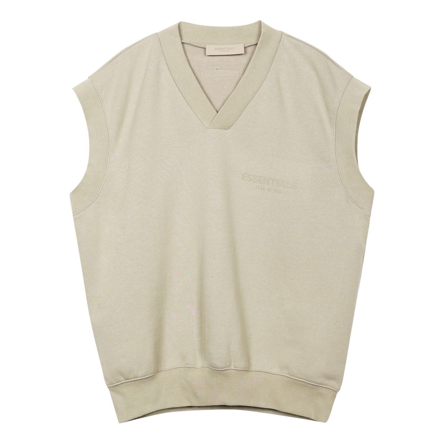 Пуловер Fear of God Essentials FW22 V-Neck Vest Бежово | FOG-FW22-666, 0