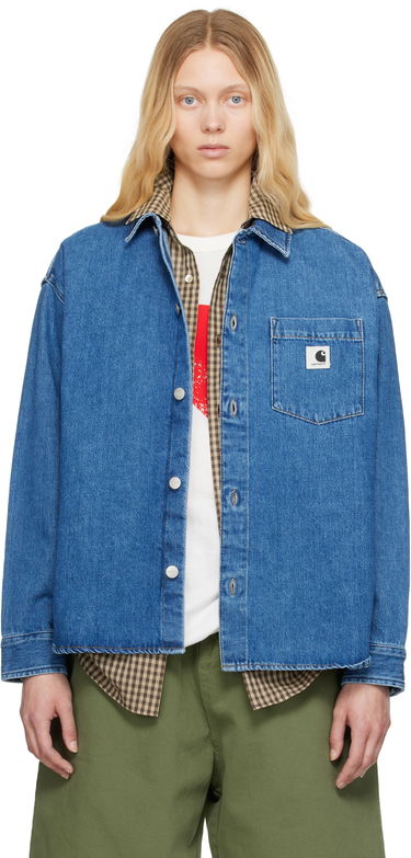 Риза Carhartt WIP Work In Progress Alta Denim Shirt Синьо | I033344 0106, 0