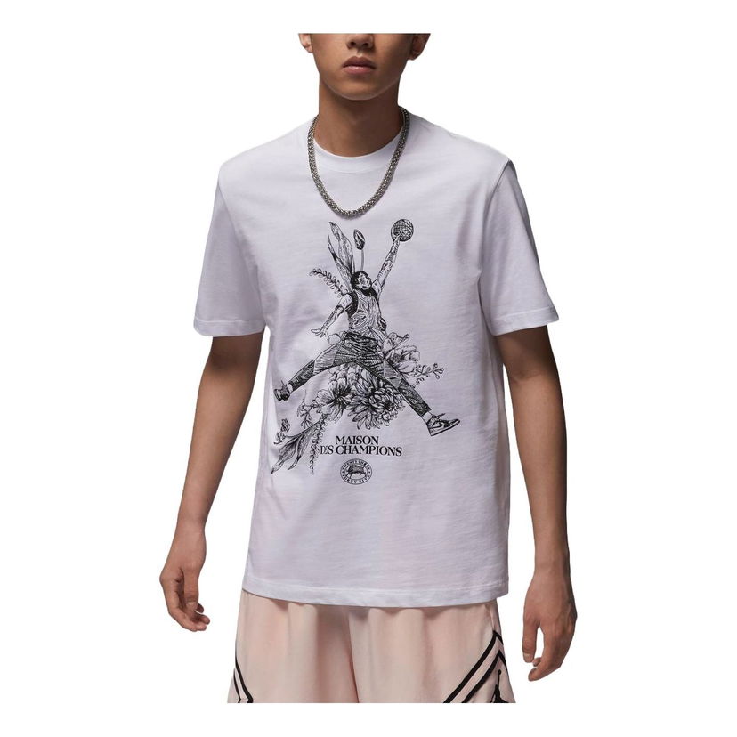 Тениска Jordan Dri-FIT Graphic T-Shirt Бяло | FZ1929-100