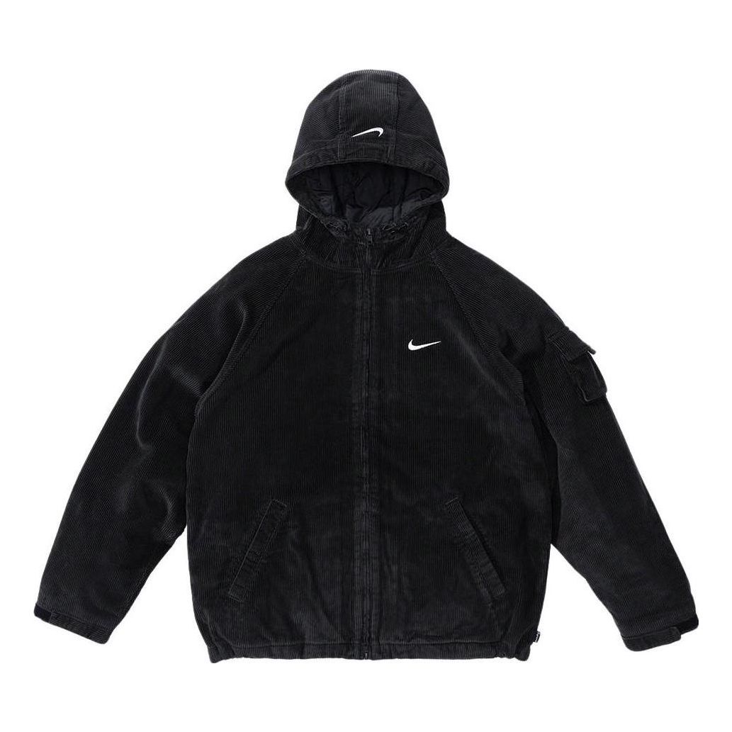 Пухо яке Supreme Arc Corduroy Hooded Jacket Черно | SUP-SS22-823, 0