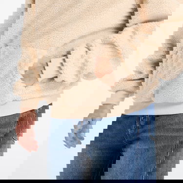 Суитчър Karl Kani Teddy Hoodie XL Бежово | PD00007583, 2