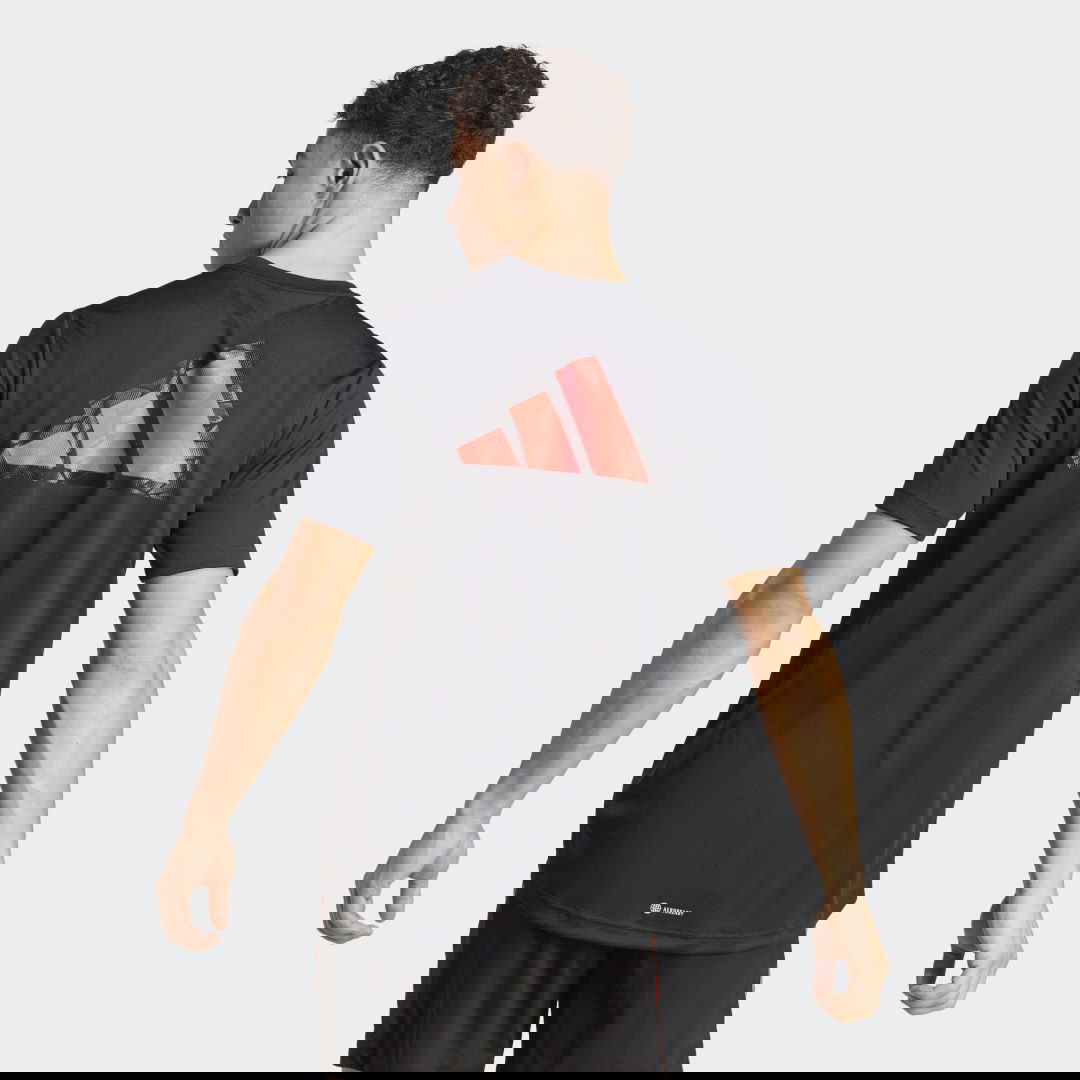 Тениска adidas Originals Workout Base Logo Черно | IB7901, 1