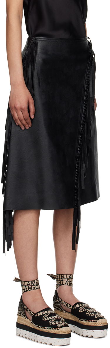 Пола Stella McCartney Fringe Midi Skirt Черно | 630109SJB14, 1