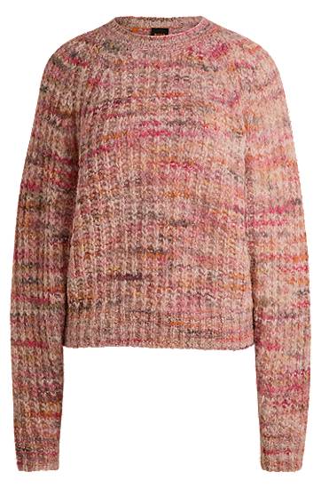 Пуловер BOSS Relaxed-Fit Alpaca Blend Sweater Розово | 50527837, 0