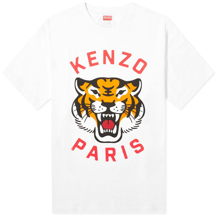 Тениска KENZO Lucky Tiger Oversized Tee Бяло | FE58TS0064SG-02