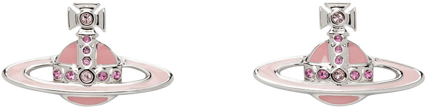 Обеци Vivienne Westwood Small Neo Bas Relief Earrings Сиво | 62010039-02P538-, 0