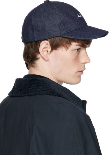 Шапка с козирка A.P.C. A.P.C. Charlie Denim Baseball Cap Тъмно синьо | COHIZ-M24069, 2