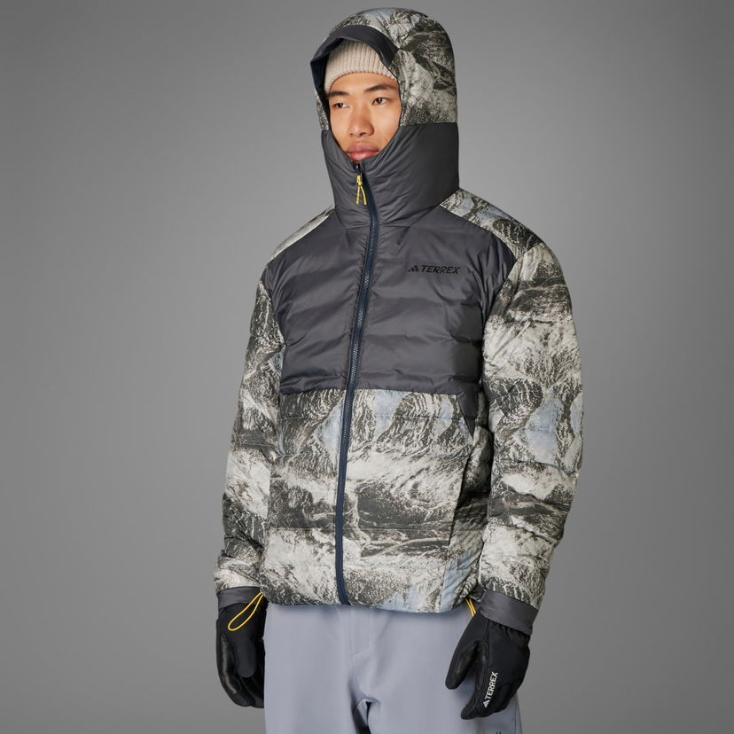 Пухо яке adidas Performance National Geographic Insulated Сиво | IX7952