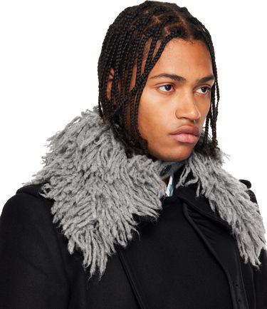 Шал Dries Van Noten Dries Van Noten Shag-Knit Collar Черно | 252-021226-2725, 3