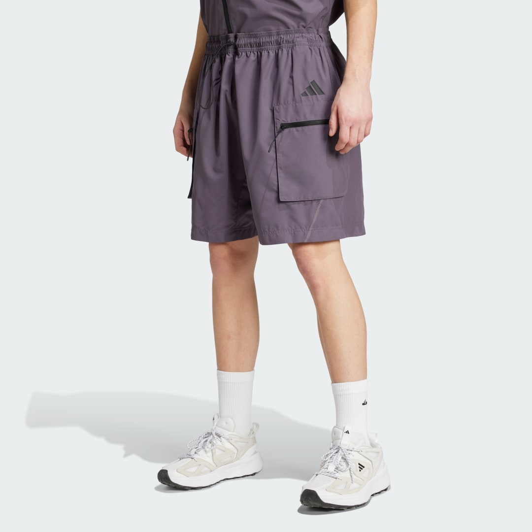 Къси панталони adidas Performance City Escape Woven Shorts Лилаво | JF3316, 0