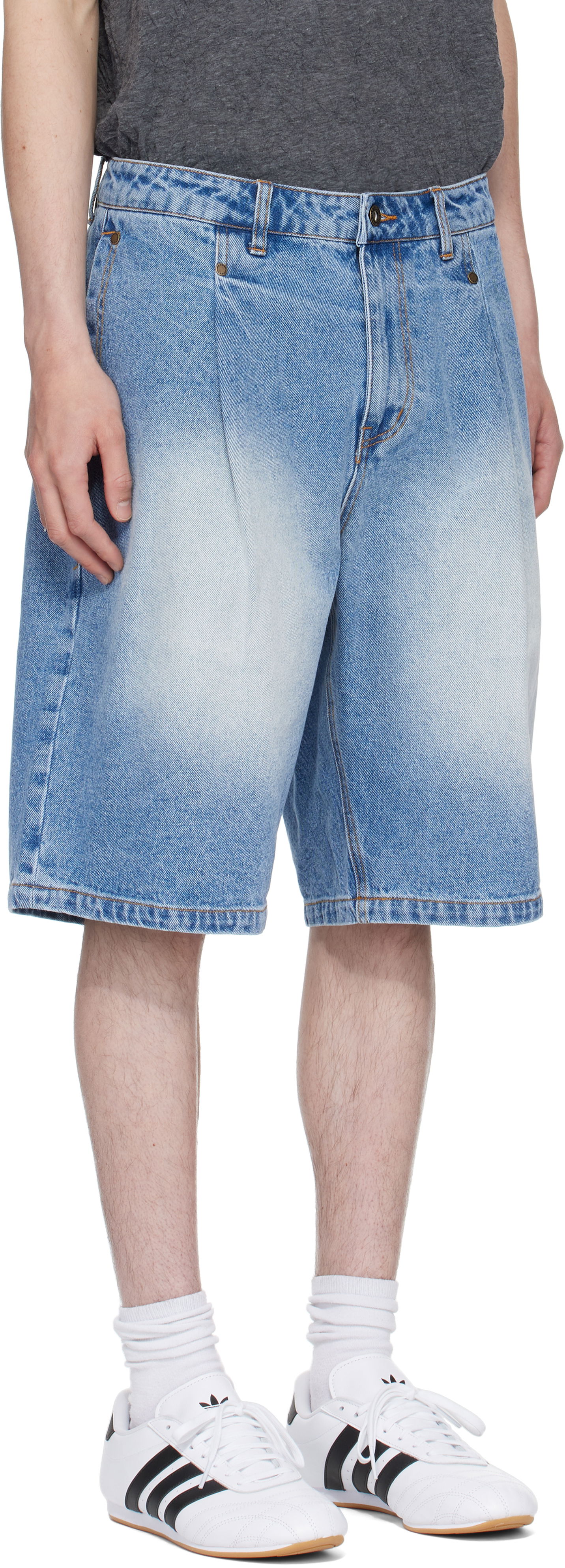Къси панталони Dime Dime Pleated Denim Shorts Синьо | DIME2SP2514BLU, 1