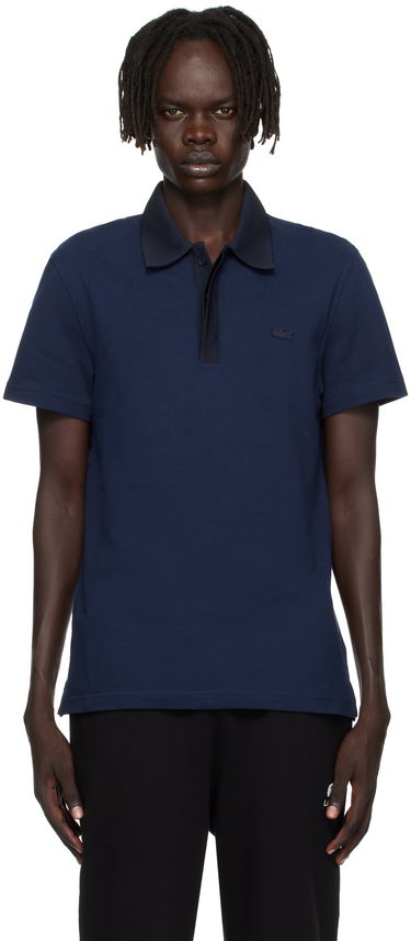 Поло тениска Lacoste Lacoste Regular Fit Piqué Polo Тъмно синьо | PH5456_BE4, 0